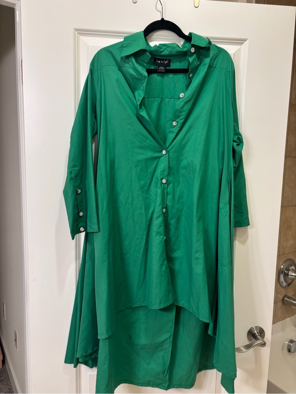 Step in Style green tunic dress